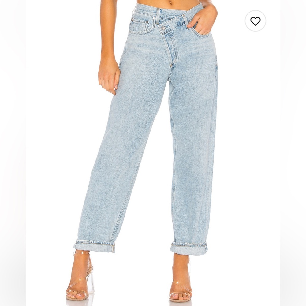 AGOLDE Criss-Crossed Upsided Jean Size 27